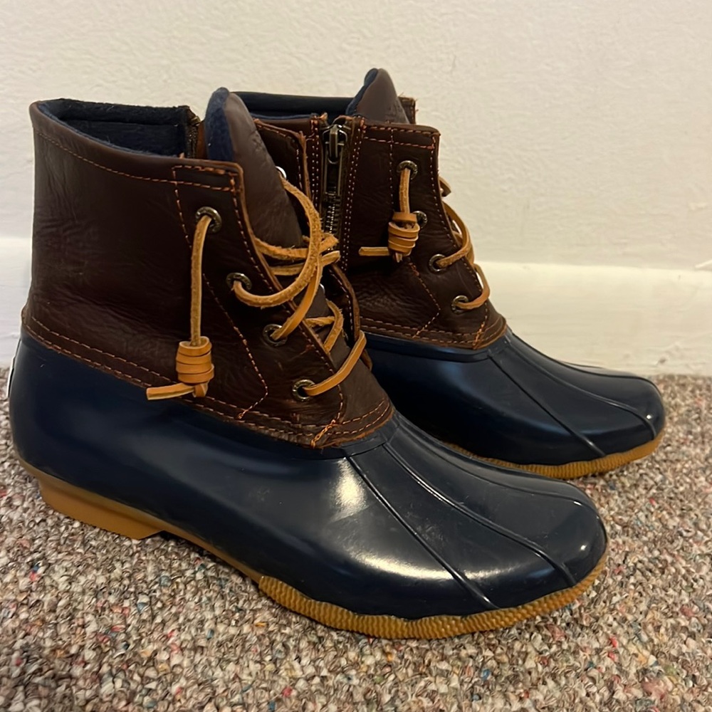 Sperry - Women Size 8/ Waterproof Boots Navy And … - image 1